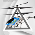 Miniatyrbild 2 av 4: Fjärrstyrd helikopter, flygplansleksak med höjdhållning