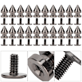 Miniatyrbilde 6 av 10: 20 stk 8*13,5 mm metallnagler kule pigger skinn håndverk nagler DIY klær sko dekor (pistol farge)