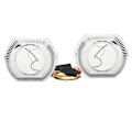 Miniatyrbillede 3 af 11: LED Angel Eyes Halo DRL Bezel Shrouds 12V 5W Venstre Højre Ringdæksler til 3 Tommer Bi Xenon LED Dobbeltlinse Forlygte Hvid Gul Lys