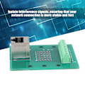 Miniatyrbild 4 av 6: RJ45 Ethernet-kontaktbrytningspanel 8P8C Nätverksport Skruvplintkort med Fäste för Datorer Routrar Switcher