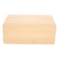 Pikkukuva 5 / 10: Monitoiminen puinen 2000mAh minikellokaiutin langaton Bluetooth-kello stereokaiutin (keltainen puu punainen valo)