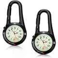 Lysande Clip-On Kronometer med Snabbfäste för Professionellt Bruk och Utomhusaktiviteter, Blandade Stilar, 2-pack Black