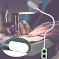 Miniatyrbilde 5 av 10: Sylampe med 30 LED-lys, 3 nivåer berøringsjustering, svanehalslampe (hvit)