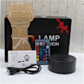 Miniatyrbild 7 av 7: Resident Evil Game Leon Kennedy LED Nattlampa 3D Akryl I