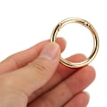 Miniatyrbillede 6 af 7: 20 stk. fjeder O-ringe 1,57 tommer i diameter 0,2 tommer tykke stærke kobber sikre lukning fjeder spænder til pung taske smykker DIY Gold