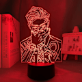 Miniatyrbillede 4 af 7: 3D Illusion Jujutsu Kaisen LED Anime Lampe 16 Farveændringer Fjernbetjening Skrivebordsnatlys (Ryomen Sukuna)