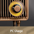 Miniatyrbillede 3 af 6: Mini træ FM Stereo Sound Radio Vintage Imitation Wood Grain Bærbar Bluetooth Højttaler