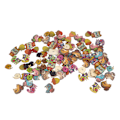 Miniatyrbilde 4 av 10: Håndverk Knapper 1,2 tommer Lange Robuste Tre Retro Dyrestil Assorterte Farger Lyse Tretknapper for Sying DIY Dekorasjon Dyr Stil 100stk