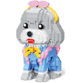 Miniatyrbillede 2 af 9: Teddy Byggeklodser, Mini Klodser Byggesæt Hund, Sød Dyre Serie Mikro Mini Byggeklodser Sæt, Hund Mikro Byggeklodser til Drenge & Piger