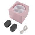Miniatyrbild 1 av 10: Dubbel automatisk klockuppdragare USB batteridriven 2 hastigheter justerbar tyst drift Smart klockuppdragare med LED-ljus rosa