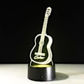 Miniatyrbild 4 av 7: Gitarr 3D Visuell Modell Illusion Lampa LED 7 Färgväxlande Nyhet Sovrum Nattlampa Musik Heminredning