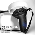 Miniatyrbild 3 av 5: Design Cover för Oculus Quest 2 Controller Grips, Silikon Anti-Throw Grips Cover med Justerbara Knuckle Straps, Protector för Meta/Oculus Quest 2 A