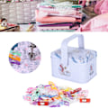 Miniatyrbilde 9 av 10: 70 stk. Hemmeklips Stoff Håndverk Blandet Farge Plast PatchWork Posisjonering  Syklips
