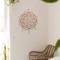 Pikkukuva 7 / 9: Mandala seinätarra Datura Buddha irrotettava taide Koti sisustus Koti sisustus