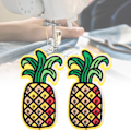 Miniatyrbillede 6 af 9: 10 stk. DIY håndlavede madform syning broderi stof patches tøj tilbehør (ananas)