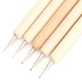 Miniatyrbild 10 av 10: Träkeramiklera hantverk skulptering modellering verktyg DIY snidade konst set (9 st)