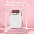 Miniatyrbild 2 av 11: Röstförstärkare Bärbar Uppladdningsbar Bluetooth Röstförstärkare med Trådlös Mikrofon Headset för Lärare Guide Rose Gold