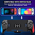 Pikkukuva 5 / 8: Vaihda ohjaimet, One Piece Joy Pad -vaihto Switch Pro -ohjaimelle, kaukosäädin sopii suurille käsipelaajille säädettävällä TURBO-toiminnolla Type A