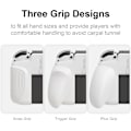 Miniatyrbild 2 av 4: NeoGrip Bundle: Ett ergonomiskt grepp med hårt skal och utbytbara grepp [för att passa alla handstorlekar] för Nintendo Switch OLED och vanliga modeller