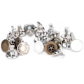 Miniatyrbilde 2 av 10: 24 stk. Knappnåler Jeans Bukser Universal Spikerfri Midjeendring Avtakbar Justering DIY