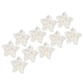 Miniatyrbild 5 av 10: 10 st imitationspärla blomma formad knapp DIY hänge bröllop dekoration hår accessoar enkel konstgjord pärla blomma
