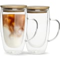 Miniatyrbillede 1 af 5: Dobbeltvæggede glas kaffekopper   Unikke isolerede kaffekopper