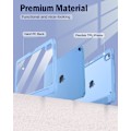 Miniatyrbilde 8 av 9: Etui til iPad (A16) 11. generasjon 11 tommer 2025, med blyantholder, slankt beskyttelsesdeksel med klar bakside, automatisk vekking/hvile blue iPad(A16)11 11（2025)