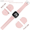 Pikkukuva 5 / 6: Älykellon ranneke sopii Fitbit versa älykellolle, versa 2 ja versa Lite se -kelloille naisille ja miehille (Pink-S)