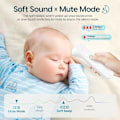 Miniatyrbillede 4 af 7: Termometer til voksne og børn, hurtigt og præcist babytermometer, FSA HSA-berettiget, feberalarm og lydløs tilstand, babyudstyr