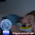 Miniatyrbilde 3 av 7: Basketball nattlys, 3D LED illusjonslampe med fjernkontroll