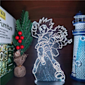 Miniatyrbild 5 av 7: 3D Illusion Lamp Anime Hunter X Hunter Gon och Killua 3D Led
