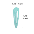 Miniatyrbilde 2 av 2: 40 fargerike metallspenner for hårklips 2 tommers spenner for kvinner tilbehør light green