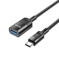 Miniatyrbillede 3 af 5: hoco. U107 Type-C han til USB hun kontinuerlig energi USB3.
