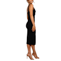 Miniatyrbillede 1 af 8: Split Thigh Tank Kjole Bodycon Festkjoler (Sort M)