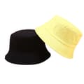 Sød Bucket Hat Strand Fiskerhatte til Kvinder, Vendbar D Yellow
