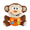 Miniatyrbild 1 av 9: Barnleksaker Musikleksaker Plysch Elefant Spädbarnsleksaker Fylld Djur Pojkleksaker, Överraskning Jul, Semester och Födelsedagspresenter för Barn Pojke Flicka Monkey