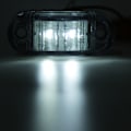 Miniatyrbilde 4 av 11: 10 stk 2LED Sidelys Blinklys 10-30V Vanntett for Baklys Lastebil Hvit