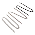 Miniatyrbilde 3 av 10: 3 meter 5 rader Rhinestone Trim Glitrende Glitrende Vakre 3 Farger Rhinestone Kjeder Applikasjon for Bryllupsklær