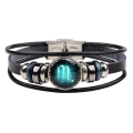 Miniatyrbild 1 av 5: Wekity Constellation Flätad Rep Armband - Punk Legering Läder