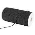 Miniatyrbild 2 av 10: Elastiskt band DIY rem rep Hög elasticitet Klädsömnad Broderi Tillbehör 180M Svart