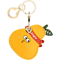 Miniatyrbillede 1 af 6: Læder nøgleringholder etui kompatibel med Apple AirTag, sød beskyttende Air Tag cover med nøglering, anti-scratch finder GPS tracker etui til Angry Pear