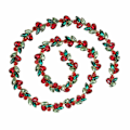 Pikkukuva 6 / 10: 1yd Rhinestone-kukkakuvioinen ketju, kiiltävä, värikäs, erittäin hienosti viimeistelty, värillinen hevosensilmäpisara-rhinestoneketju DIY-koristeluun, punainen, vihreä