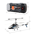 Miniatyrbild 3 av 3: Alloy Fjärrkontroll Helikopter, 3.5 Kanal, Hög & Låg Hastighet,