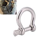 Miniatyrbilde 5 av 8: 4 stk. Ankersjakkel D-ring 304 rustfritt stål sølvkontakt spenne 8mm/10mm/12mmM6 åpning 12mm