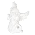 Miniatyrbillede 2 af 10: Harpiks Bedende Engel Figur Hvid Bøn Pige Vinkel Ornament Hold Kind Vinger Cherubs Skulptur til Bogreol Soveværelse Bryllupsdag Jubilæum