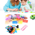 Miniatyrbillede 1 af 8: 36 farver børns ler kit DIY super let modellering barn pædagogisk legetøj skulpturværktøjer