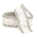 Miniatyrbillede 3 af 10: 2,5 cm DIY Diamant Mesh Wrap Rulle Krystal Rhinestones Kæde Trim Bånd Dekoration (#04)