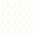 Miniatyrbillede 8 af 10: 20 stk. Plastikringe Transparente Fleksible Løsblad Bogbinderinge til Skole Hjemmekontor Kort Dokument NotebookGul