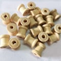 Pikkukuva 6 / 7: 10 kpl puinen tyhjä lankakela luonnollinen puun väri 14mm x 12mm DIY