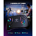 Miniatyrbillede 5 af 7: Hyperion Meteor Light trådløs Joy-pad med 8 farvet LED til Switch/Switch OLED-julepakke